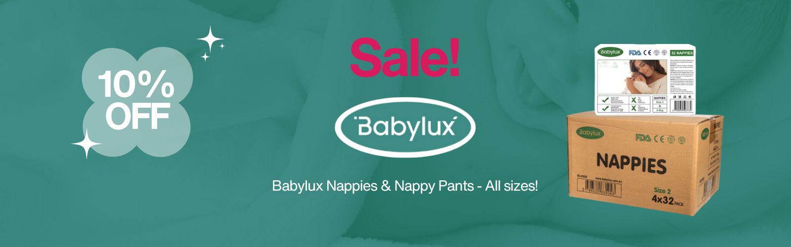 Babylux Nappies and Nappy Pants Sale