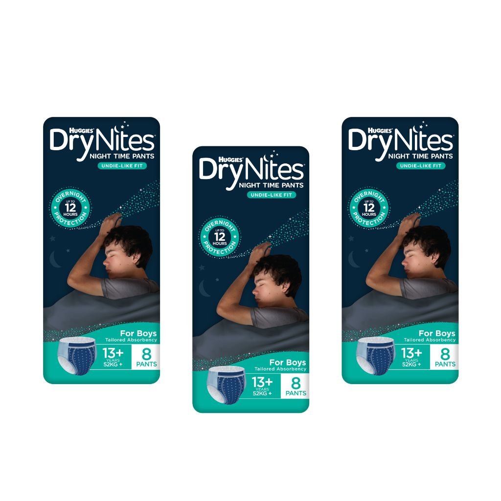 Huggies DryNites 13+ years for Girls - Boys 3x8 - Coming Soon - The Nappy Shop