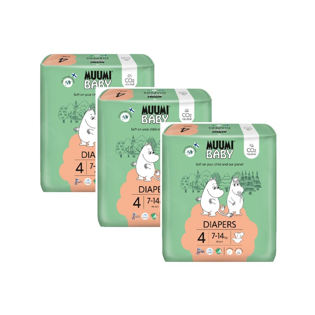 Muumi Eco Nappies Maxi Size 4 - Bulk 3x46 - The Nappy Shop